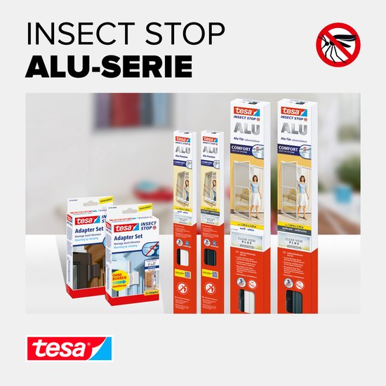 tesa ALU COMFORT 55195-00002-00 Moustiquaire (l x h) 1 200 mm x 1 500 mm Blanc 1 pièce(s)