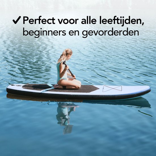 Brixy SUP Board - Inflatable Paddle Board - Set complet - 305 cm - Max. 150 kg - Bleu