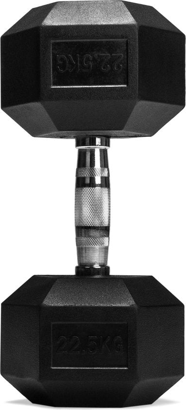 VirtuFit Hexa Dumbbell Pro - 22,5 kg - Haltère hexagonal - Musculation - À l'unité