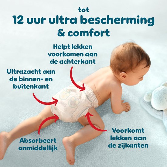 Pampers Premium Protection Pants, taille 4, 168 couches-culottes, 9 kg à 15 kg