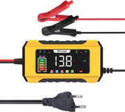 RJTianye Acculader - Druppellader - Kleurenscherm - Reparatie modus - Batterijlader - Acculader voor Auto Motor Scooter - 12V6A(MAX)
