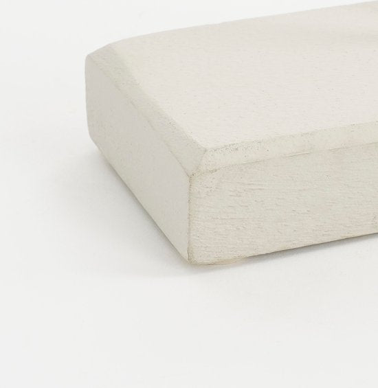 Mica Decorations Ornement Pastina sur pied - L7 x L17 x H38 cm - FSC 100% bois de manguier - Blanc cassé
