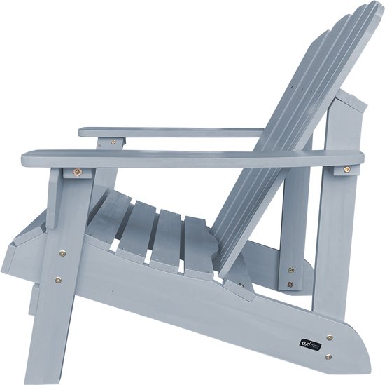 Chaise AXI Carmen Adirondack – Chaise de détente en bois avec accoudoirs – Dossier haut - 90,5 x 78,4 x 93 cm