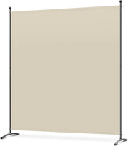 Angel Living Paravent - 1 pièce - 162x180 cm - Pliable - Acier & 160 g/m² Polyester - Séparation de pièces & Protection de la vie privée - Beige