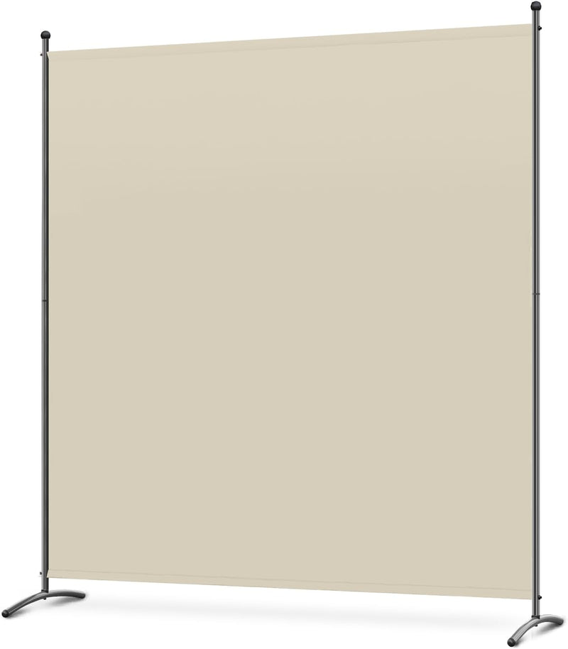 Angel Living Paravent - 1 pièce - 162x180 cm - Pliable - Acier & 160 g/m² Polyester - Séparation de pièces & Protection de la vie privée - Beige