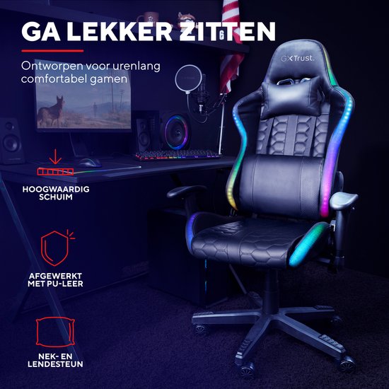 GXT716 RIZZA Chaise LED RGB