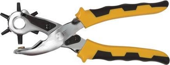 Poinçonneuse revolver Toolland, 6 poinçons interchangeables, pour un travail de précision du cuir