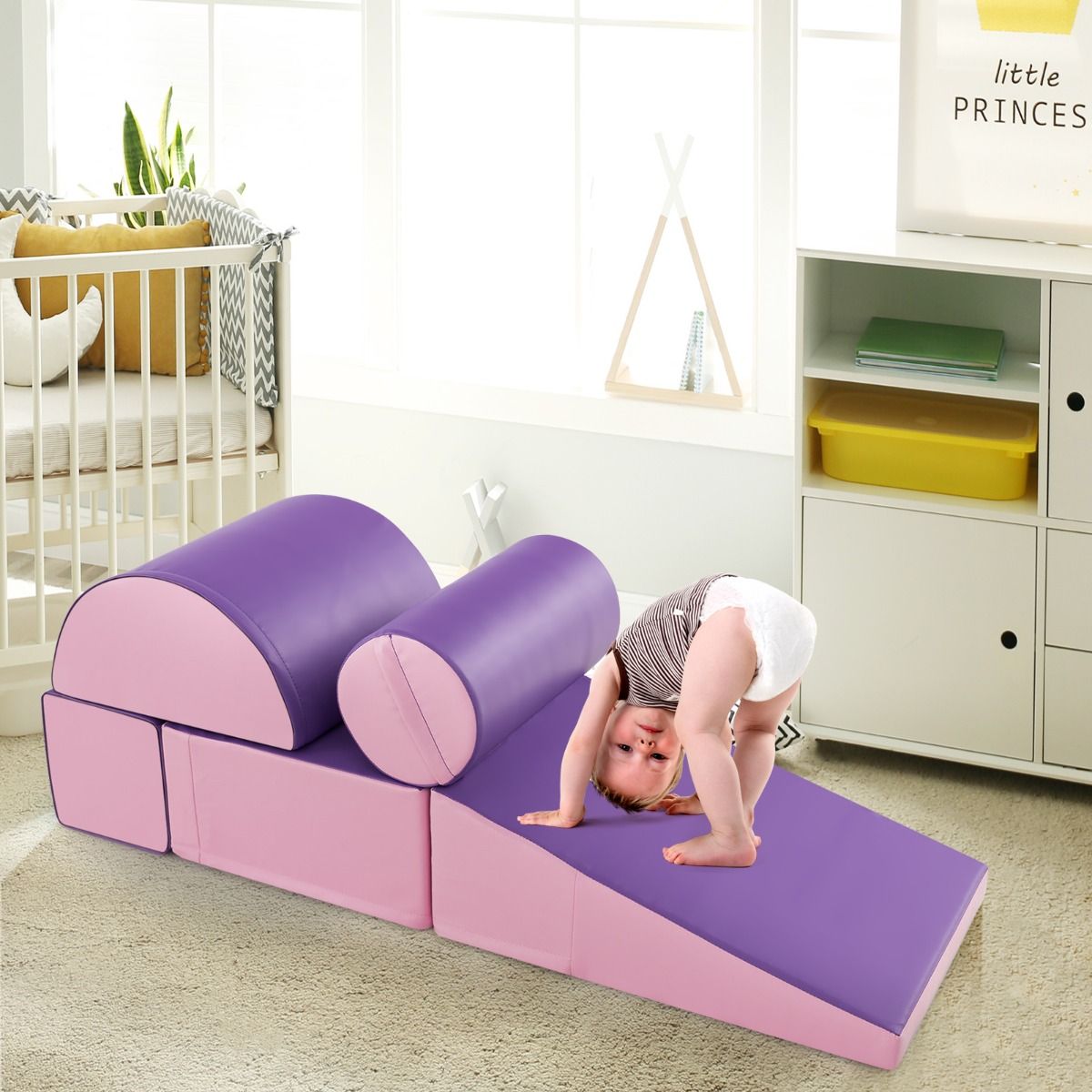 Coast 5-Piece Climbing Set for Kids - Soft Foam Blocks - Purple (en anglais)