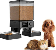 Mangeoire automatique Oneisall PFD-002 - Mangeoire automatique - Distributeur automatique de nourriture - Sans fil - Chats et chiens - Croquettes - Contrôle précis des portions - Réservoir de 5 L - Sans Wi-Fi - Convient pour 2 chats