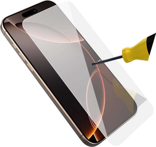 Behello Protection d'écran iPhone 16 Pro Max - Verre à haute résistance aux chocs