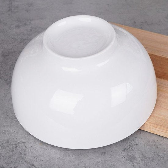 Plat en porcelaine blanche 20 cm, 1,6 l - Coupe à fruits - Plat de service - Petit plat