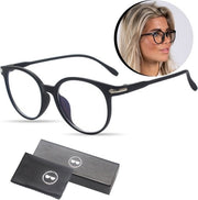 LC Eyewear Display Glasses - Lunettes à lumière bleue - Etui à lunettes inclus - Unisexe - Noir mat