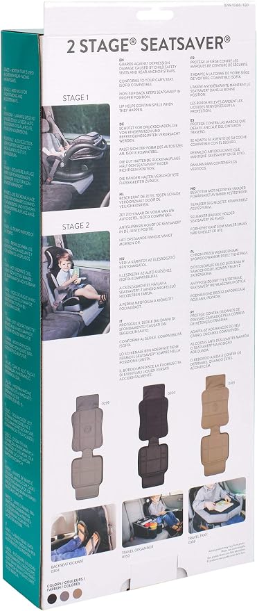 Protection de siège auto Prince Lionheart – 2 pièces – Universelle – Imperméable – Grise