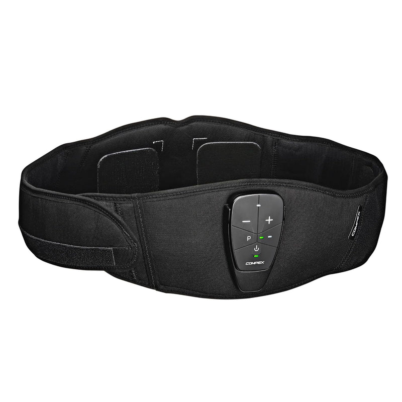 Ceinture d'électrostimulation Compex Corebelt 1.0 - 2 programmes - Abdominaux et bas du dos - S/M (65-85 cm) - Noir