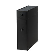 Coast Meuble de salle de bain compact - Multifonctionnel - 48 x 16 x 58 cm - MDF - Noir