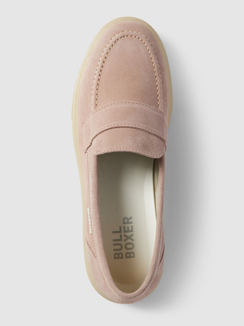 Bullboxer Penny Loafers Light Pink - With Shaft Bridge Stripe - Taille 42