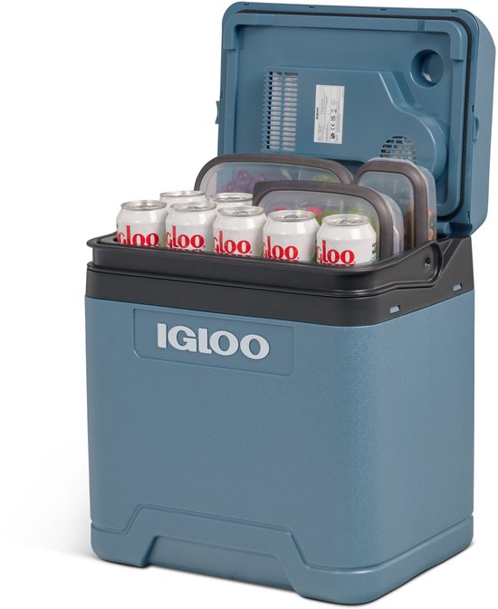 Igloo - IE27 DC - Glacière thermoélectrique – 12 V CC – 26 L – Couleur : bleu