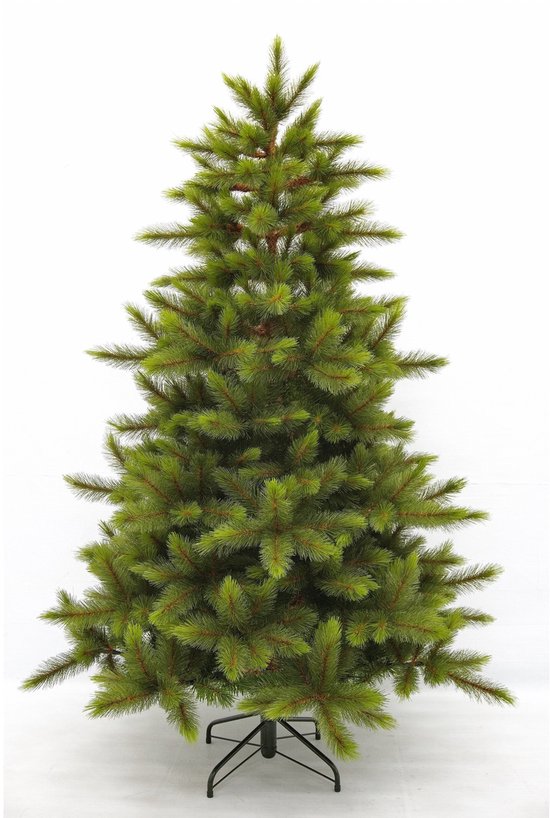 Triumph Tree Wyoming Spar - Sapin de Noël avec 460 brindilles de pin et structure à emboîter - Décoration de Noël d'intérieur au rendu naturel - Sapin artificiel avec des aiguilles en PVC rigide - H 155 x Ø 117 cm - Vert