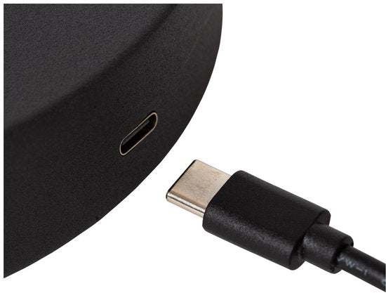 Lucide COMET - Lampadaire rechargeable - Batterie - LED à 3 niveaux de réglage de l'intensité - 1 x 3 W, 2700 K - Noir