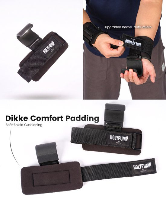 ProTrue® Lifting Hooks, sangles de levage, sangles de soulevé de terre, Power Grips, bandes de poignet pour le fitness, la musculation, le CrossFit, la gymnastique suédoise, la gymnastique artistique et la musculation