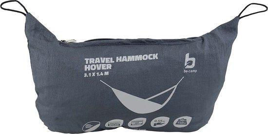 Bo-Camp - Hamac de voyage - Parachute - Hover - Gris
