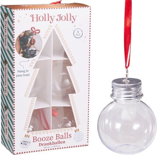 Boules de Noël à remplir 100ml 6 pièces