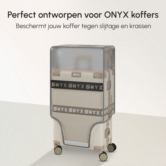 ONYX Housse de valise 100L - 32x51x76CM - Housse de protection de valise - Transparente
