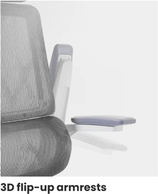 Sihoo M59AS : chaise de bureau ergonomique - Accoudoirs réglables en 3D et rabattables à 90° - Double dossier avec soutien lombaire adaptatif - Coussin d'assise en forme de selle - Maille de haute qualité - Certifié BIFMA/SGS - Jusqu'à 150 kg - 43,5 x 50,