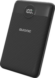 Auronic Powerbank - Chargeur rapide iPhone et Samsung - 10 000 mAh - 22,5W - 2 ports de charge - Chargement rapide via USB-A et USB-C - Noir