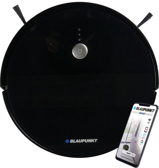 Blaupunkt Bluebot XBOOST BPK-VCBB1XB - Robot aspirateur avec fonction de nettoyage - Station de charge - Fonction d'aspiration turbo