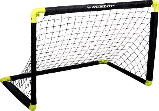 But de football - Dunlop - 90 x 59 x 61cm - Pliable - Plastique - noir/jaune