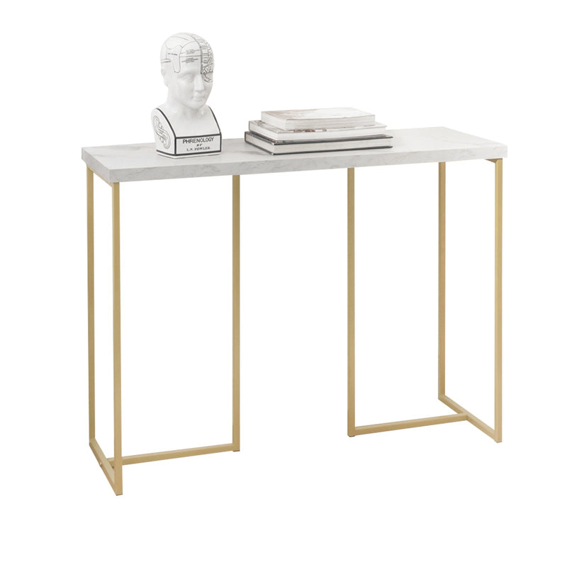 SoBuy Table d'appoint - Haute qualité - Structure en fer - 100 x 40 x 80 cm