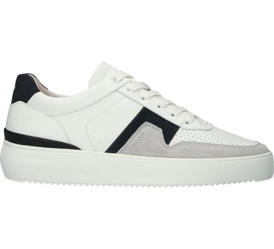 Blackstone MARBLE COLTON - DG513 Blanc Bleu foncé - Baskets basses - Homme - Blanc - Pointure : 43