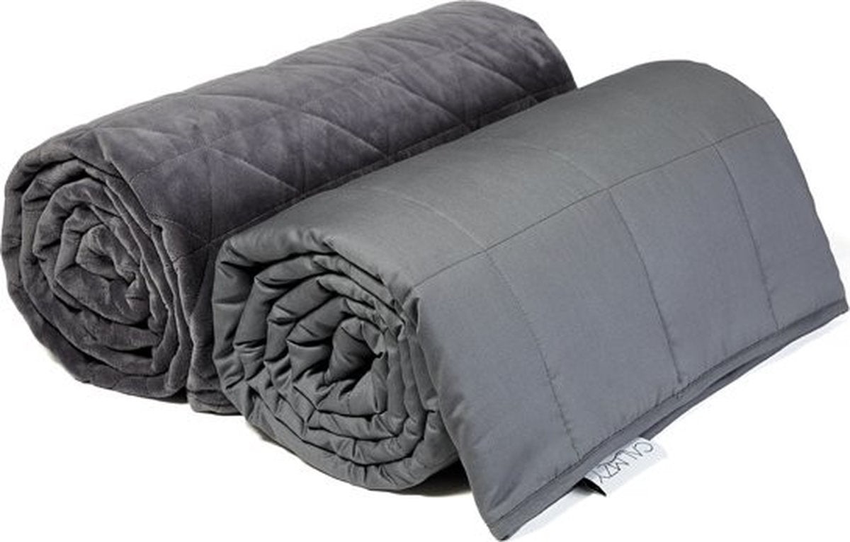Calmzy Blackout Rug Bundle 7 kg - - Tapis d'occultation et housse de tapis d'occultation - 150 x 200 cm - Charcoal