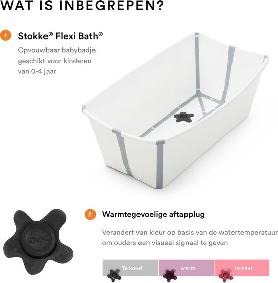 Baignoire pour bébé Stokke Flexi Bath - Blanche