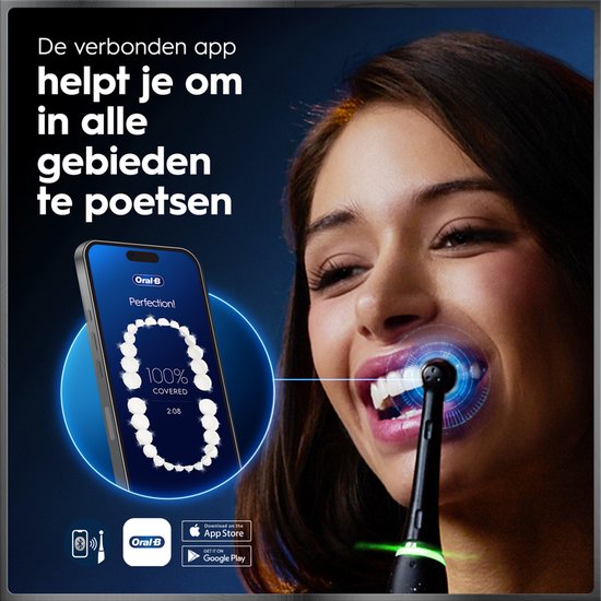 Brosse à dents électrique Oral-B iO 10 - Noir - avec étui de chargement et porte-brosse de rechange