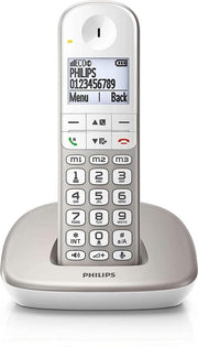 Philips XL4901S - Téléphone DECT - Téléphone sans fil pour personnes âgées avec 1 combiné - Grandes touches, augmentation du volume et compatibilité avec les aides auditives - Blanc