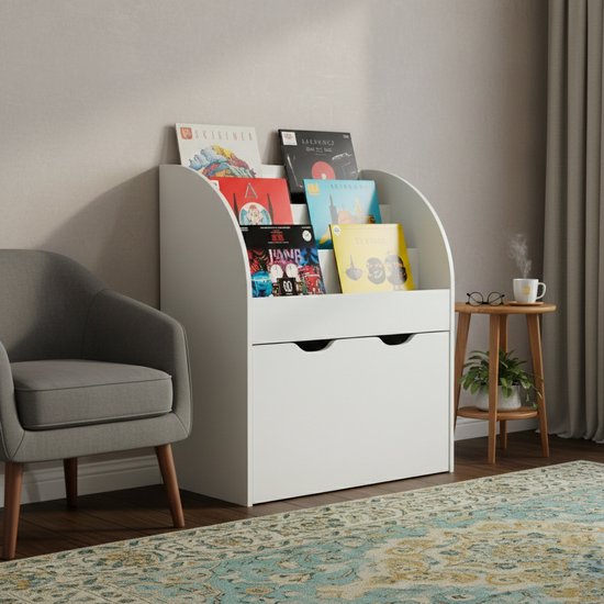 VDD - Petite armoire suspendue - Commode - Armoire à compartiments - Armoire - Bibliothèque - Blanche - Avec tiroirs