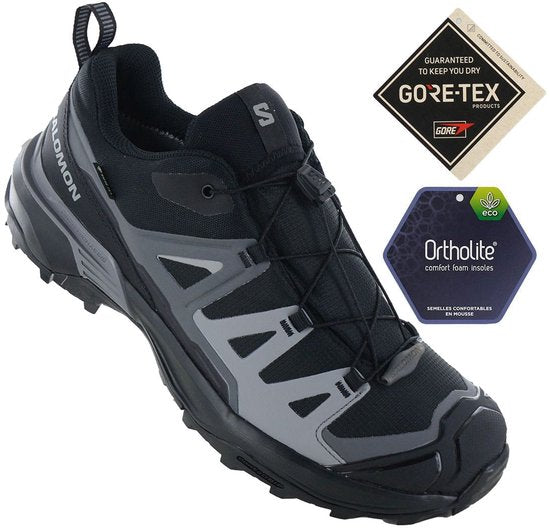 Salomon X ULTRA 360 GTX - GORE-TEX - Chaussures de randonnée pour homme, noires 474532, pointure : EU 43 1/3, UK 9