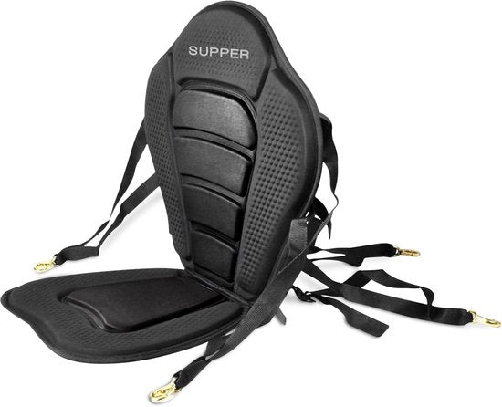 Supper SUP Board Seat - Siège de kayak pour SUP Board - Siège de kayak réglable - Siège de SUP confortable avec dossier - Noir