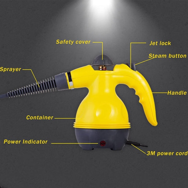Nettoyeur vapeur portable - 1 000 W - Avec verrouillage de sécurité