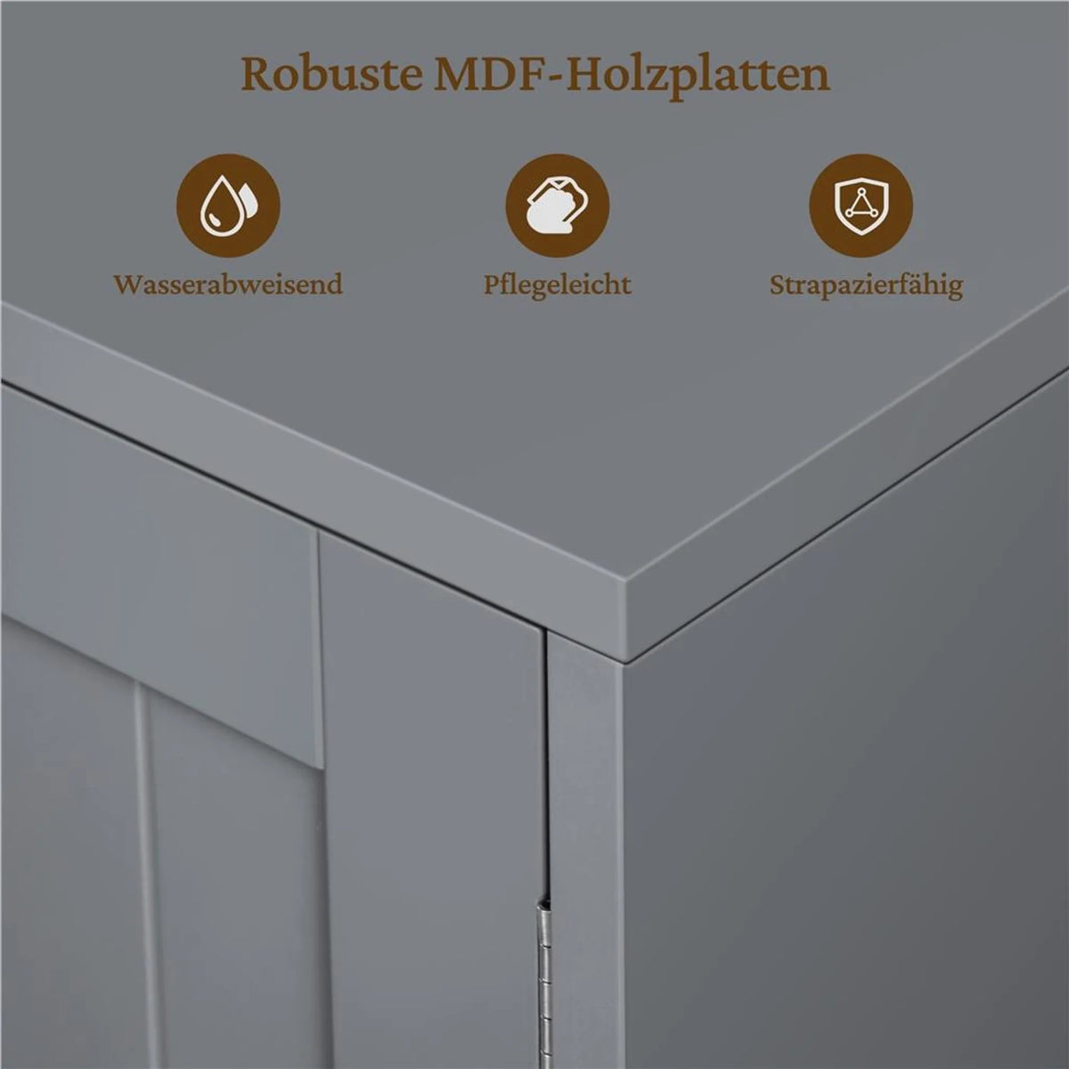 Meuble sous-lavabo Yaheetech avec découpe en U et panier à linge 90 x 30 x 62,5 cm – Gris foncé – MDF et métal