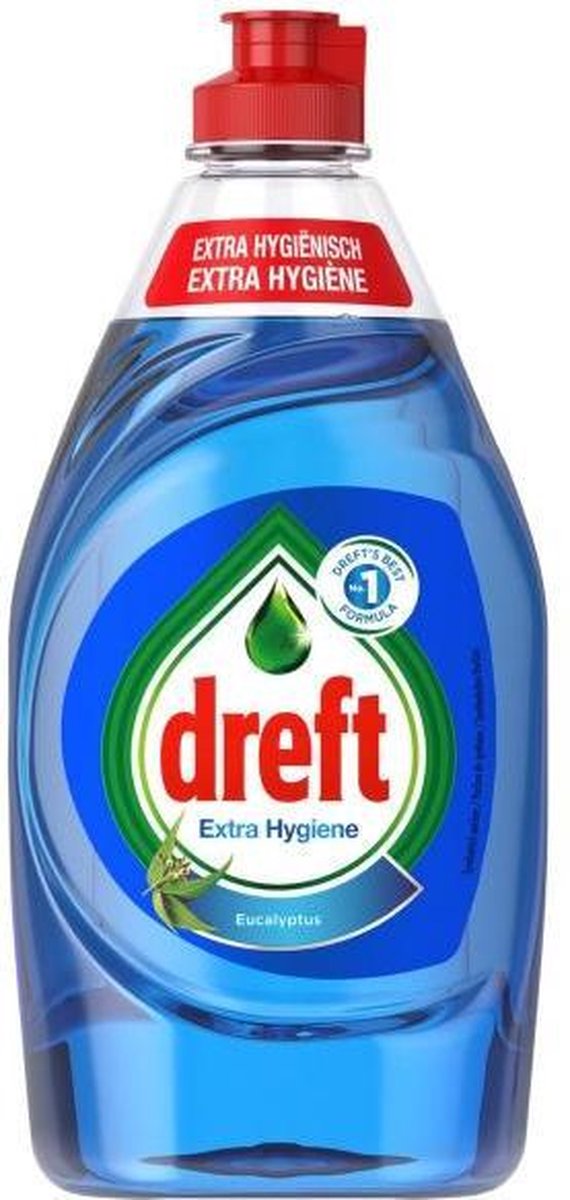 Dreft Extra Hygiène Liquide vaisselle à l'eucalyptus - 10 x 450 ml