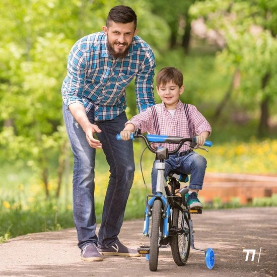 TIKKENS® Sidewheels - 12-20 Inch - LED lights - Sidewheels pour vélo d'enfant - Noir - 12 inch/14 inch/16 inch/18 inch/20 inch - Sidewheels - Accessoires pour vélo d'enfant