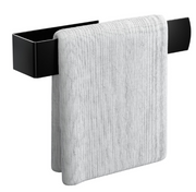 Porte-torchon Noswo - Noir - 18 x 3 x 3 cm - Acier inoxydable, adhésif 3M