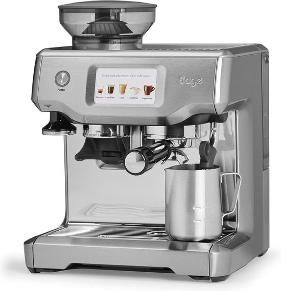 Sage la machine à piston Barista Touch™ Brushed en acier inoxydable