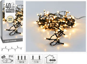 Guirlande lumineuse de Noël - 40 ampoules LED - blanc chaud - 300 cm - guirlande de Noël