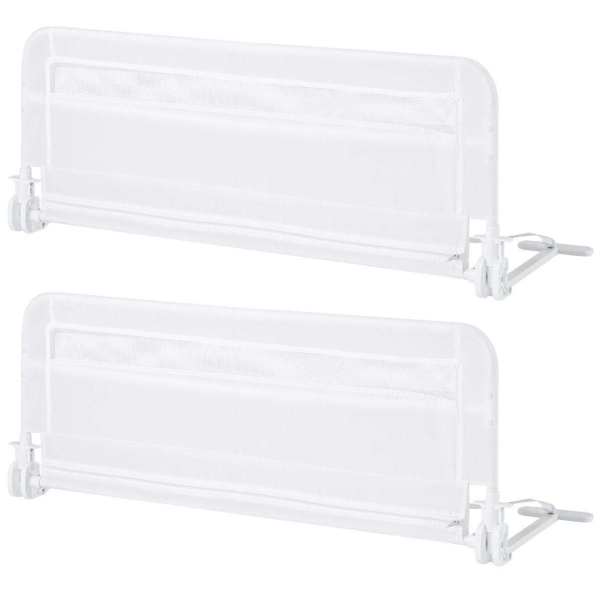 Barrière de lit Coast pour tout-petits - modèle pliable - housse amovible et lavable - blanc - 100 cm