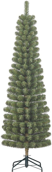 Black Box Trees Charlton : sapin de Noël élancé, modèle en colonne - Décoration de Noël d'aspect naturel - Sapin artificiel à structure articulée pour un montage rapide - H 185 x Ø 53 cm - Vert