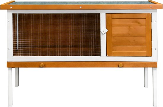 Clapier - clapier pour rongeurs (lapins, cochons d'Inde) - cage pour animaux - abri pour animaux - adapté à une utilisation à l'intérieur et à l'extérieur